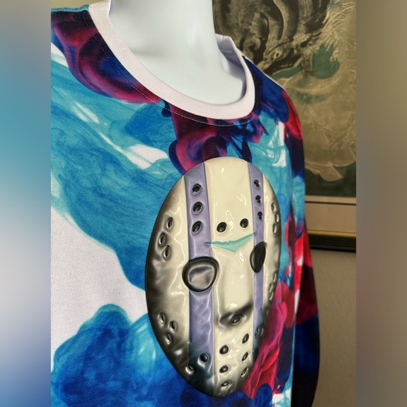 STREETZ IZ WATCHIN Jason Voorhees Friday the 13th Crewneck Sweatshirt 
Men’s 2XL - Picture 5 of 12